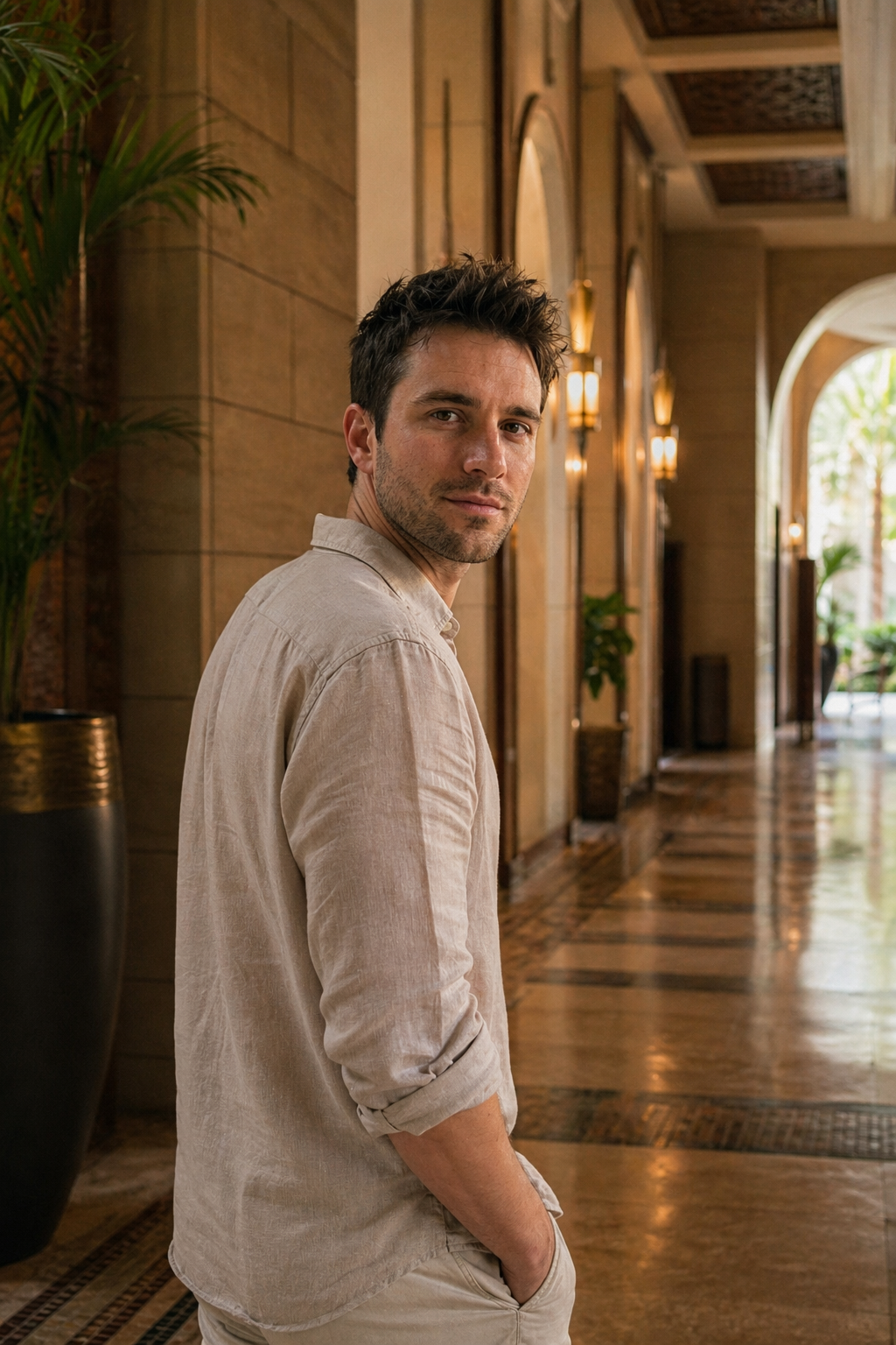 Dubai — Desert dune sunset