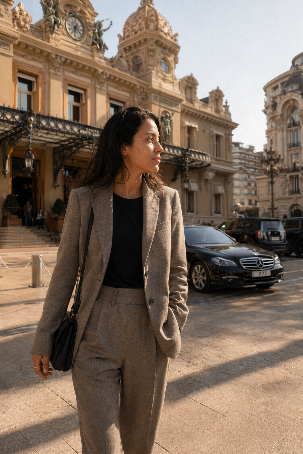 Monaco — Port Hercule at dusk