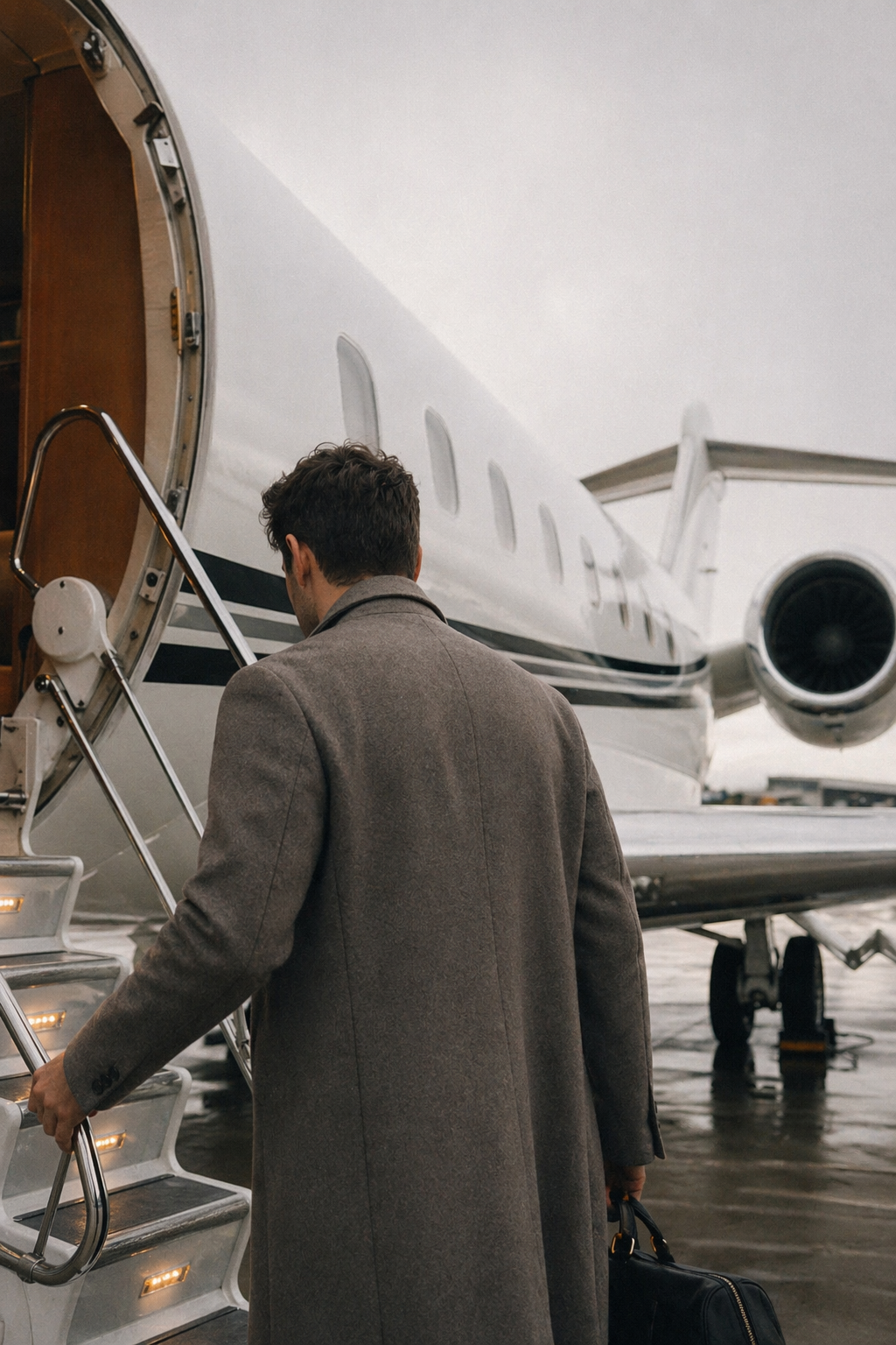 Private Jet — Tarmac departure